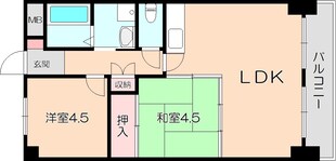 空港リブレ大阪屋の物件間取画像